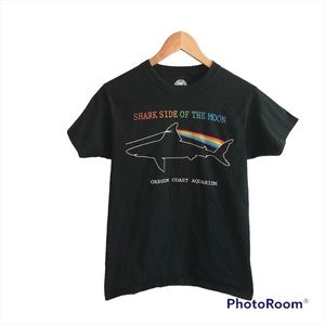 Oregon Coast Aquarium Shark Side Of The Moon Tee Shirt Womens Size S